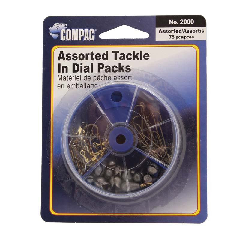 Compac Hooks, Sinkers, Swivels Tackle Dial Pack - Maltby Sports