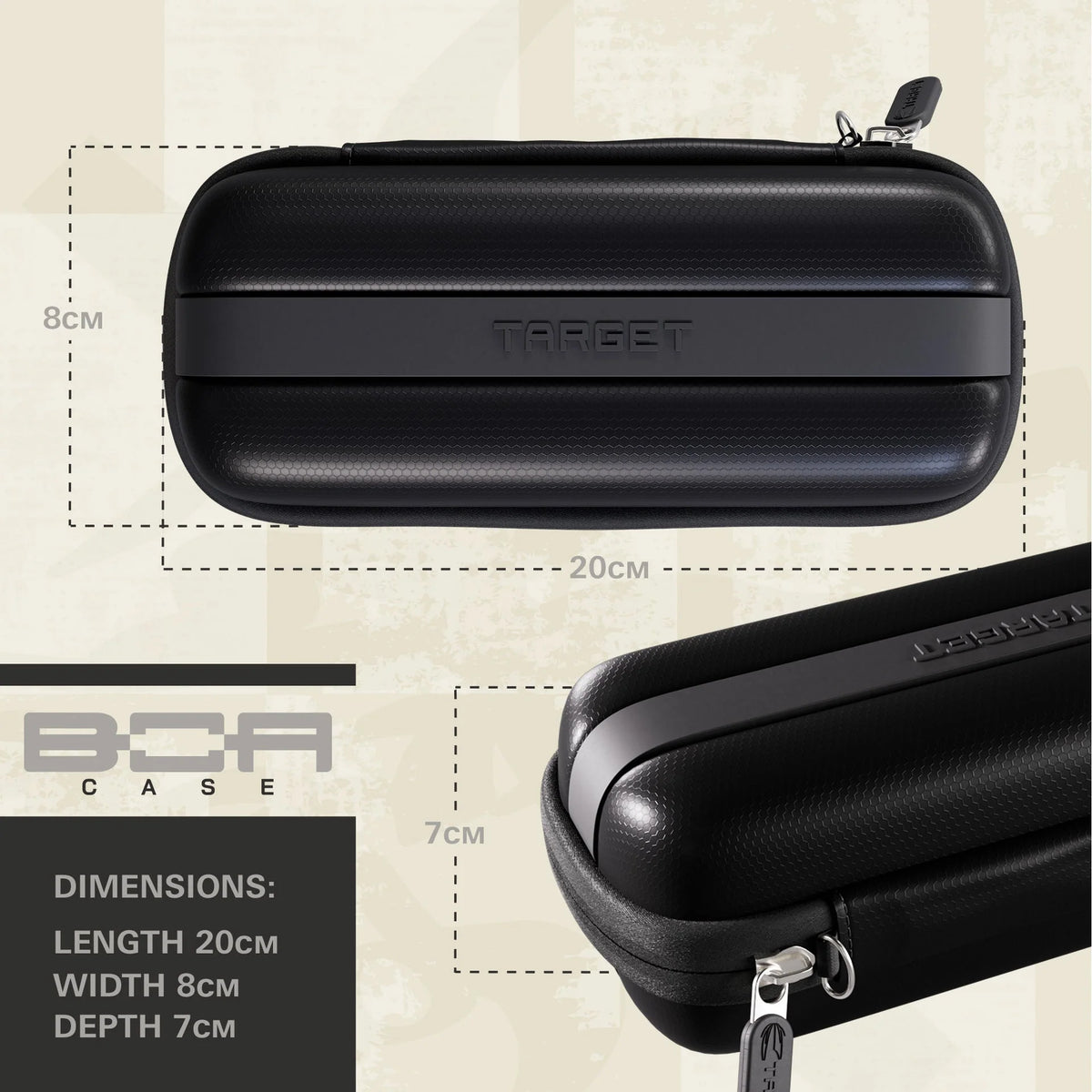 Target BOA Black Wallet Dart Case