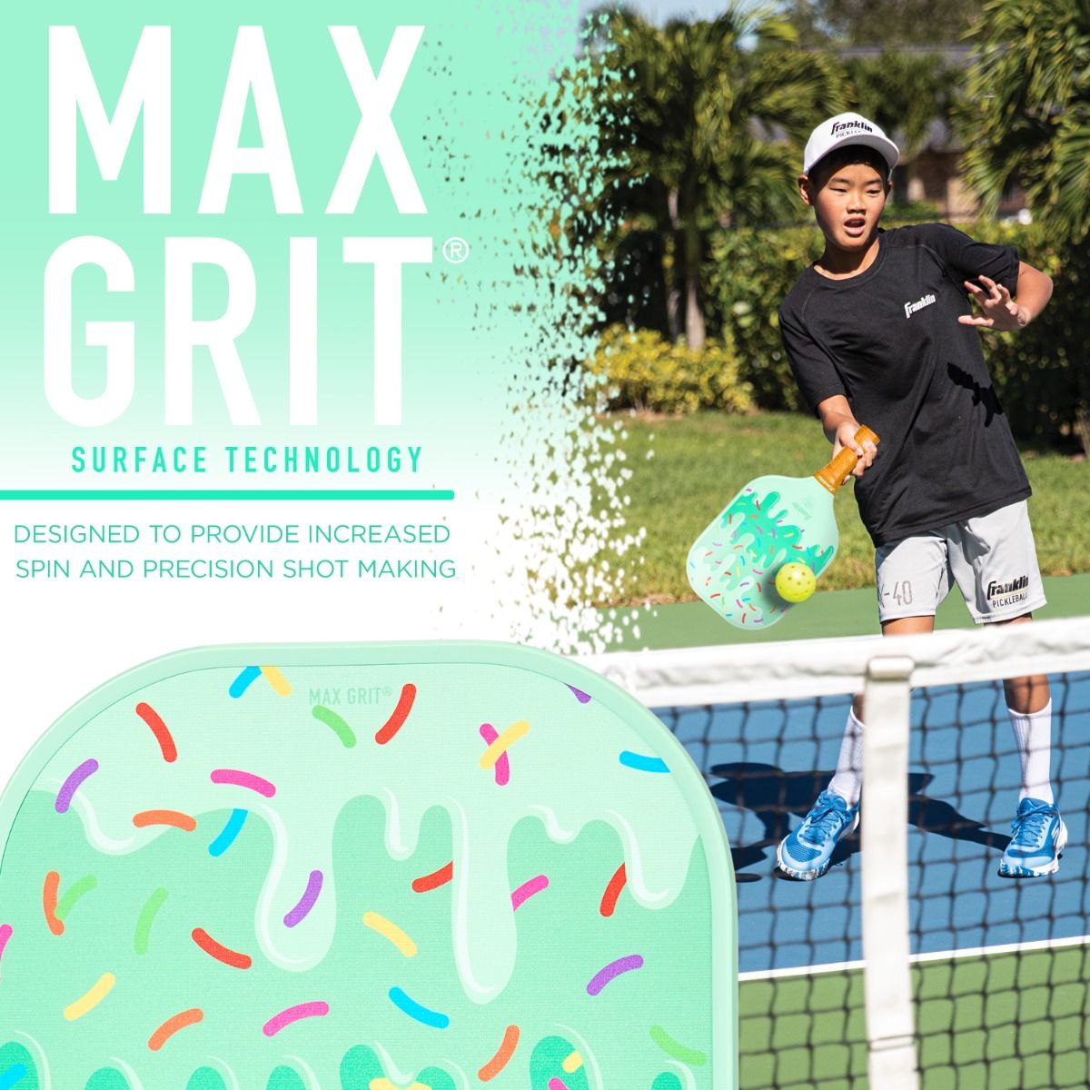 Franklin Youth Rockstar Pickleball Paddle - Ice Cream - Maltby Sports