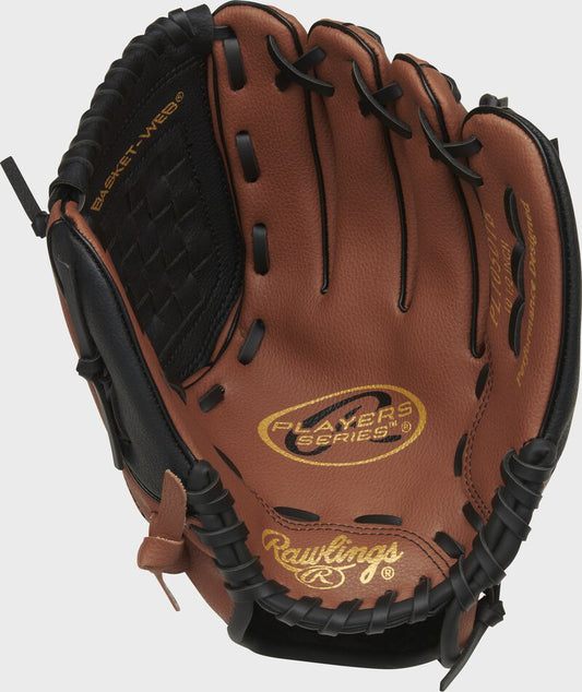 Rawlings Player Series Dark Tan/Black 10" Youth Baseball Glove - Maltby Sports