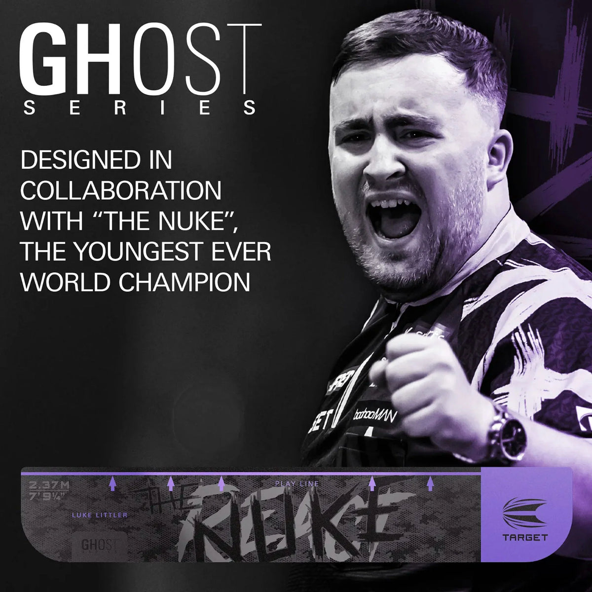 Target Luke Littler Ghost Series Throw Line - Maltby Sports