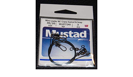 Wire Leader With Crane Swivel and Snap - Maltby Sports