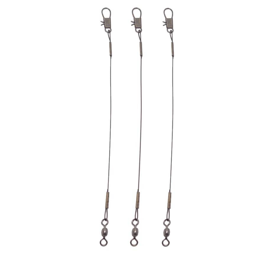 Compac 3 Pack 30 lb test Wire Leaders Size 6"