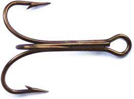 Hawk Grip Treble Hooks Size 2/0 (3 pk)
