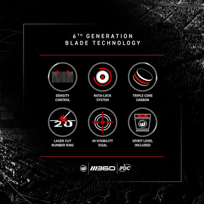 Blade 360 Triple Core Carbon Dartboard - Maltby Sports