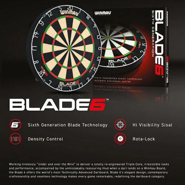 Winmau Blade 6 Dartboard - Maltby Sports