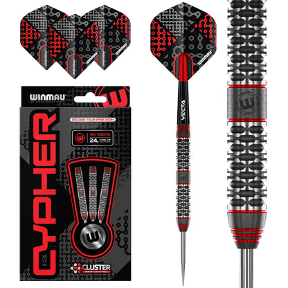 Winmau Cypher 24g Steel Tip 90% Tungsten Dart Set - Maltby Sports