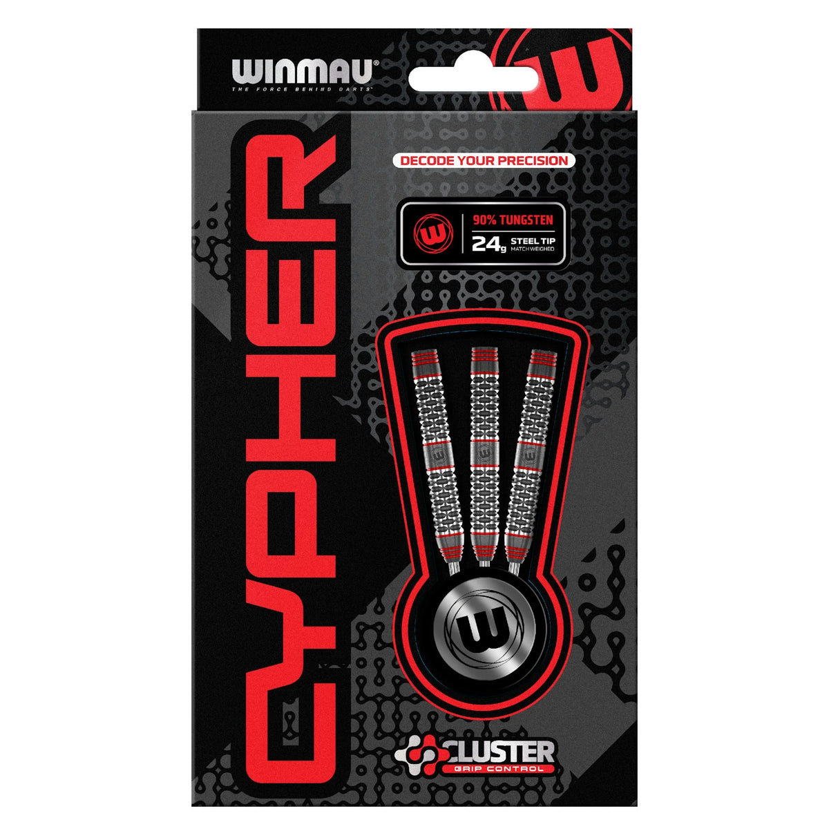 Winmau Cypher 24g Steel Tip 90% Tungsten Dart Set - Maltby Sports