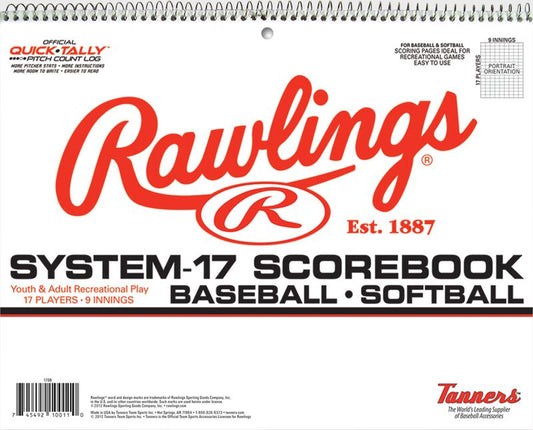 Rawlings System-17 Baseball/Softball Scorebook - Maltby Sports