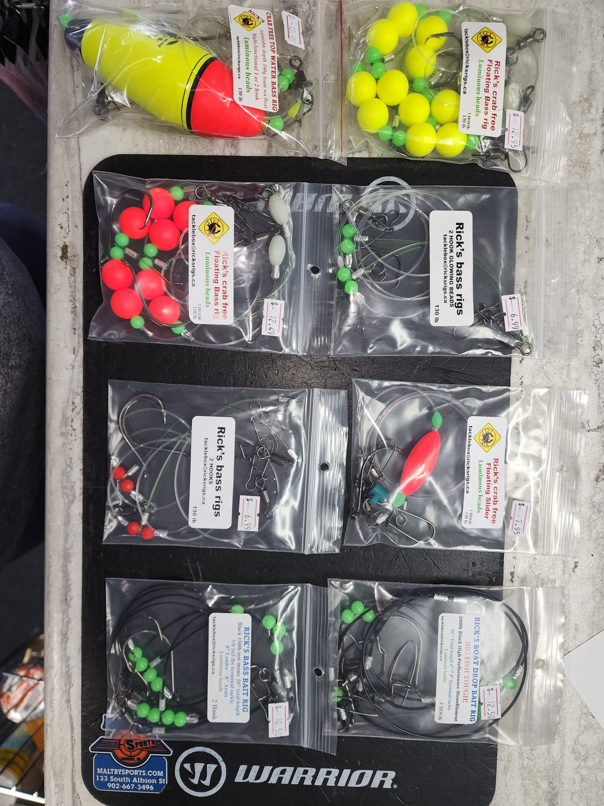 Ricks Crab Free Bass Rig - Maltby Sports