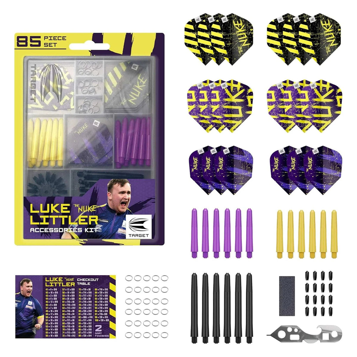 Target Luke Littler Accessory Kit (85 Piece) - Maltby Sports
