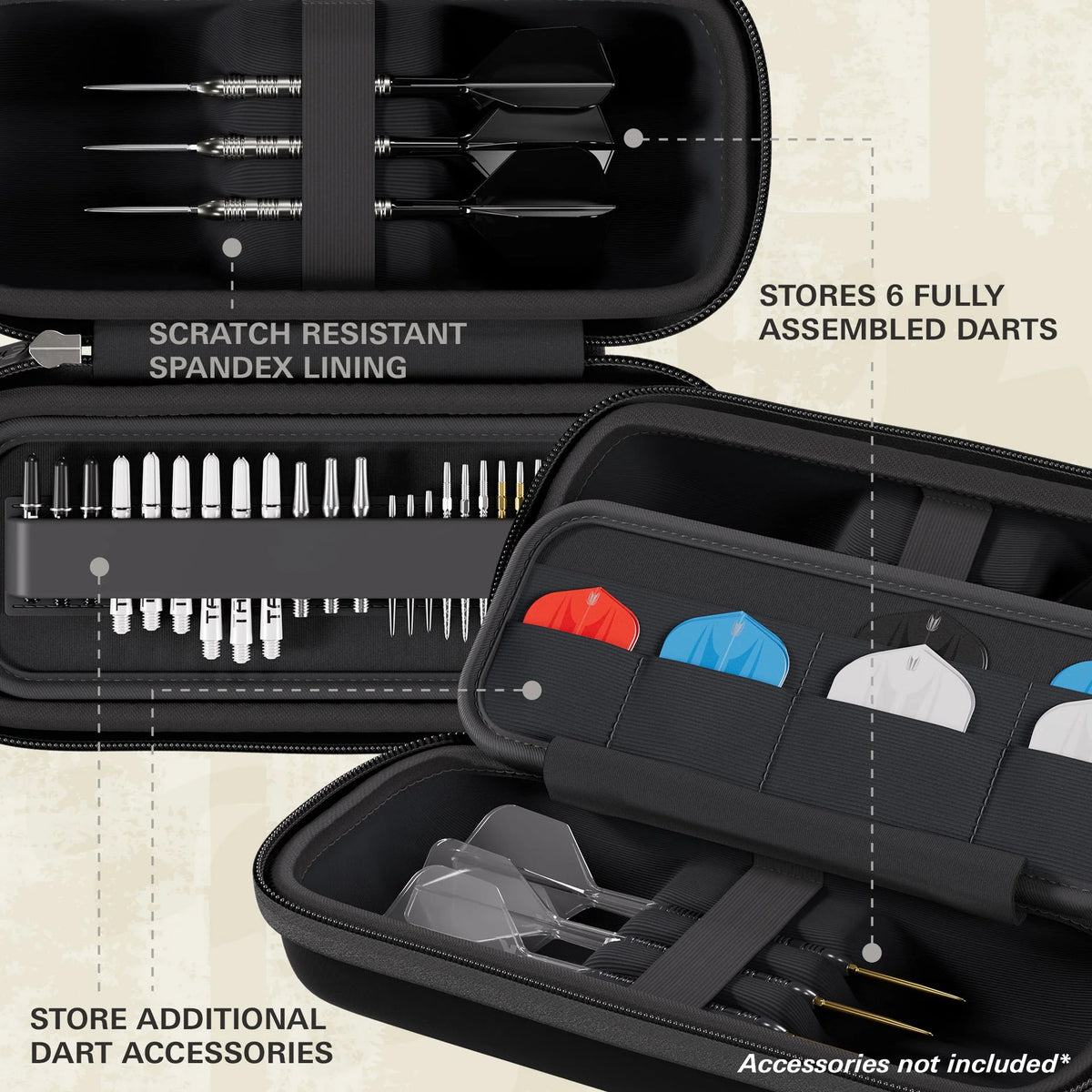 Target BOA Black Wallet Dart Case