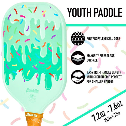 Franklin Youth Rockstar Pickleball Paddle - Ice Cream - Maltby Sports