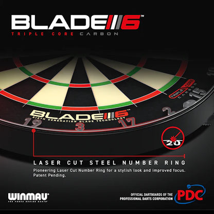Winmau Blade 6 Triple Core Dartboard - Maltby Sports