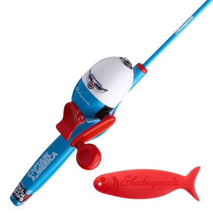 Shakespeare Marvel Captain America Beginner Fishing Kit - Maltby Sports