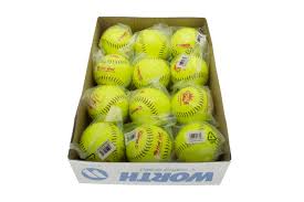 Worth 11" Female Slow-Pitch Hot Dot Softball - Maltby Sports