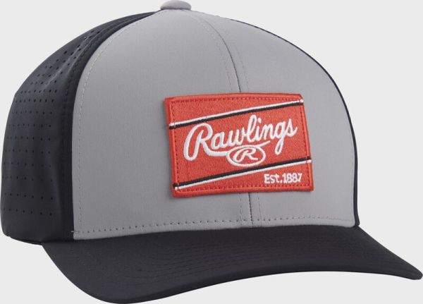 Rawlings Red Patch Flex Fit Hat - Maltby Sports