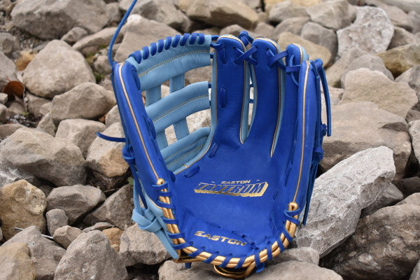 Easton Tantrum Series Slowpitch Glove - Blue & Gold - Maltby Sports