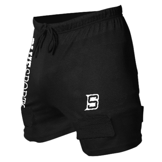 Blue Sports Mesh Short with Cup - Maltby Sports