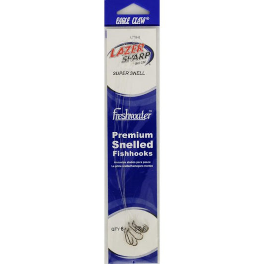 Eagle Claw Super Snell Premium Snelled Fishhooks - Maltby Sports