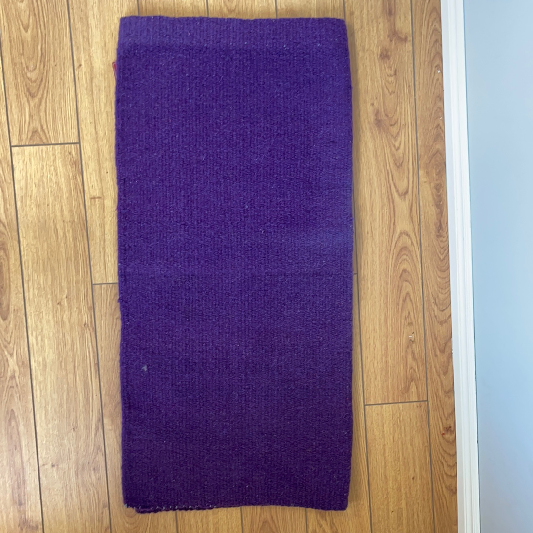 Cavalier - Purple Wool Blanket - 34”x32”